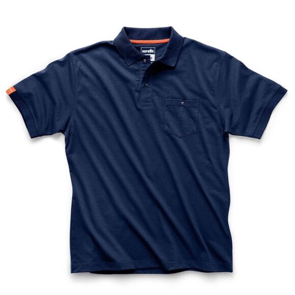 Scruffs Mens Polo Shirt / Navy - Picture 1 of 2